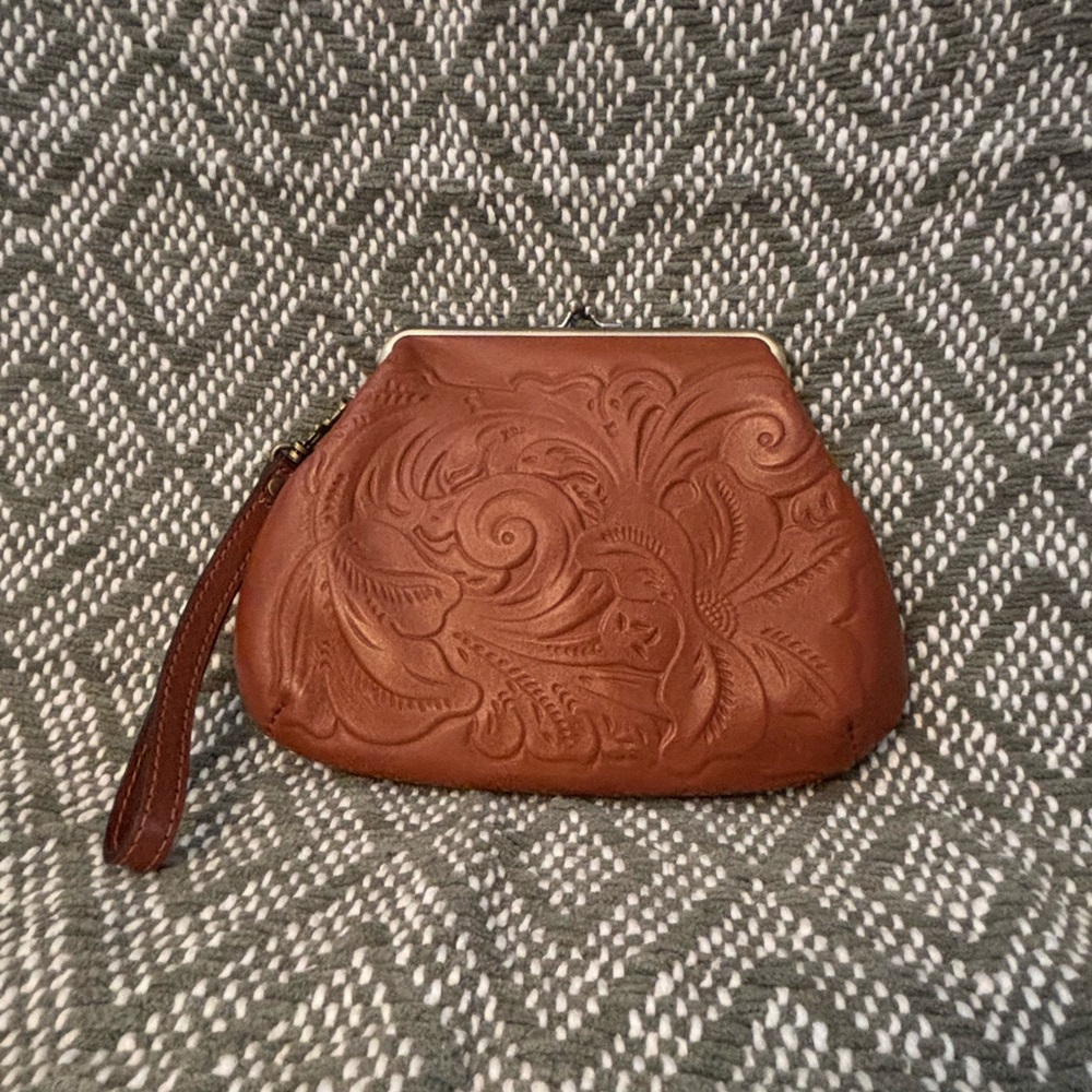 Sold*Patricia Nash leather wristlet